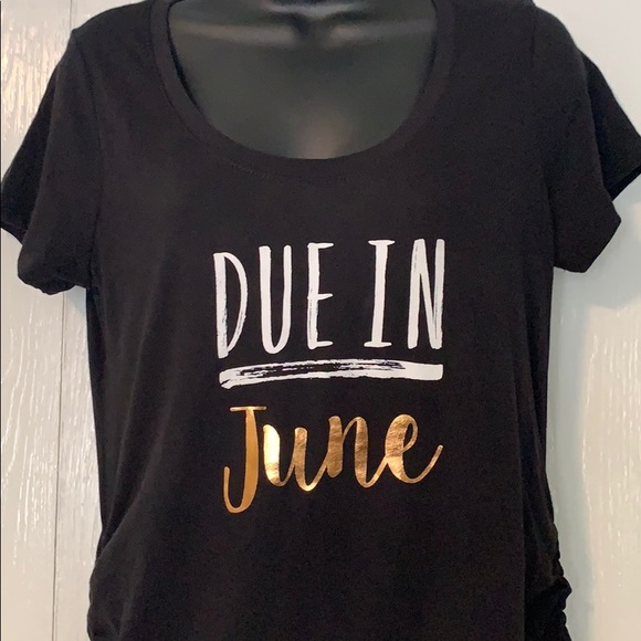 Motherhood Maternity “Due in June” Tee - Picture 2 of 4